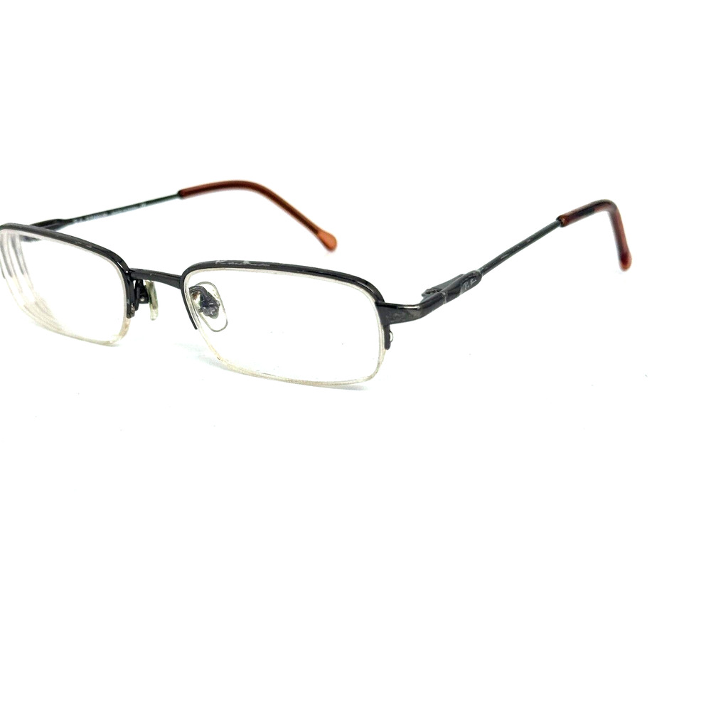 Ray-Ban Eyeglasses RB 1002T 3001 Titanium Gunmetal‎ Half Rim Frame 45-17 H1077